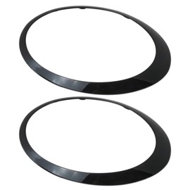 Zafina-UP New Headlight Trim Ring Left+Right Pair Replacement Fit for MINI Cooper Convertible R57 2009, 2010, 2011, 2012, 2013, 2014, 2015 Replaces Part# 51137149905 51137149906