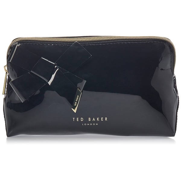 Ted Baker Women's Knot Bow Makeup Bag, Black, One Size