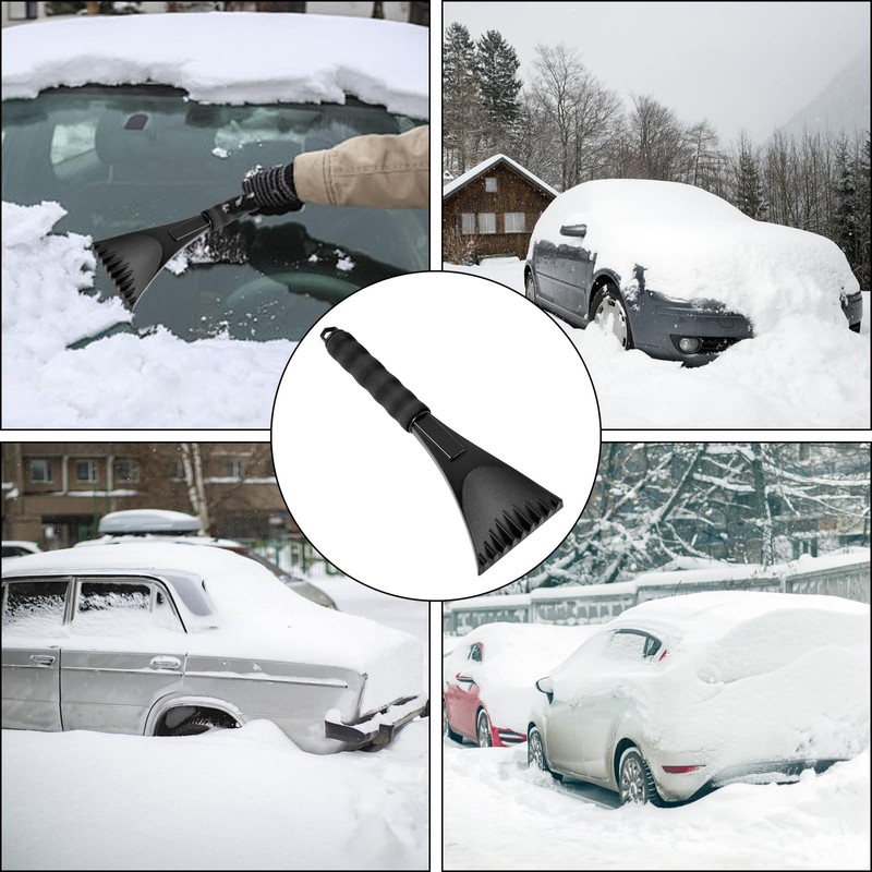 XIABYAYU Car Ice Scraper, Ice Scraper with Non-Slip Handle, Car