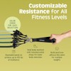 Retrospec Train Resistance Bands Set (5pc) Workout Bands w/Handles, Door