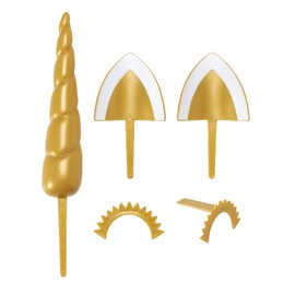 DecoPac 22646 Unicorn Creations DecoSet Plastic Gold