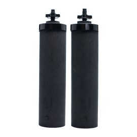 HMFILTER Fits Black Berkey Water Filters BB9-2 Combo & Fluoride by AQUA CREST 2 Pack