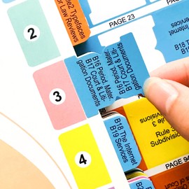 Index Tabs for The Bluebook 22nd Edition A Uniform System of Citation, Color-Coded Laminated Bluebook Tabs, with Page Markers, Alignment Guide, Bookmark & Repositionable(Book not Included)
