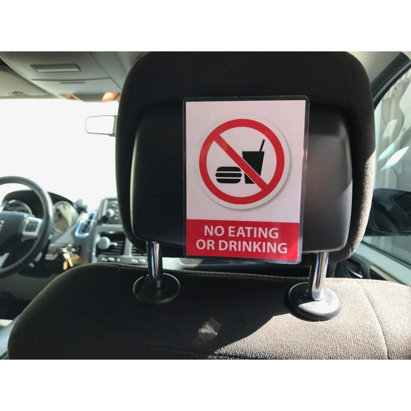 AS PRO (Set of 2) No Eating or Drinking Reminder