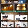PATIOWIN Solar Step Lights for Outside,24 LEDS Solar Step Lights