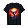 Mythical Bird Phoenix Rising Rejuvenation Fire Phoenix Bird T-Shirt