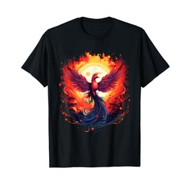 Mythical Bird Phoenix Rising Rejuvenation Fire Phoenix Bird T-Shirt