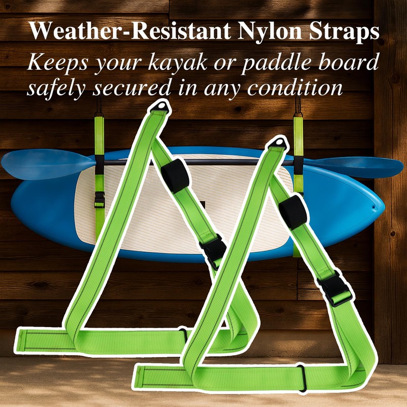 Kayak Wall Hanging Storage Strap Nylon Kayak Hoist Sling for