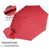 Yescom 9FT UV50+ 3000PA Aluminum Patio Umbrella with Crank Tilt