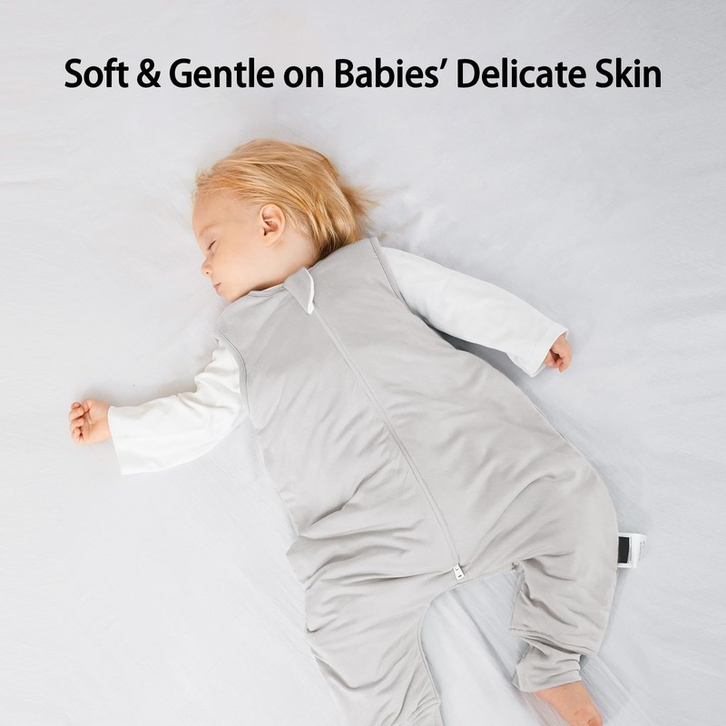 BubblePanda Rayon Made from Bamboo Toddler Sleep Sack with Feet