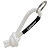 SLOWER SLW594 White PEBBLE ROPE KEY HOLDER Peel Paracord Keychain