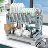 B-Land Dish Drying Rack, 2 Tier Dish Racks for Kitchen