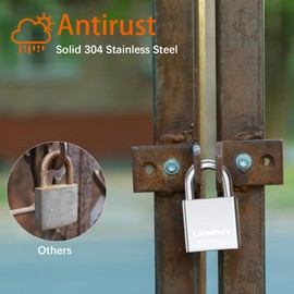 Small Solid Steel Keyed Padlock for Outdoor Use, 30mm Width Gym Padlock Weatherproof, Anti Rust Lock for Sclool Gym Locker, Door, Luggage,Gate, Drawer,Suitcase, Tool Box (Small-3Keys)