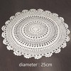 UOOOM 2 pcs Handmade Crochet Hollow Tablecloth Round Cotton Lace
