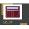Mala Leather Edgbaston Cricket Ball Soft Leather RFID Card Holder