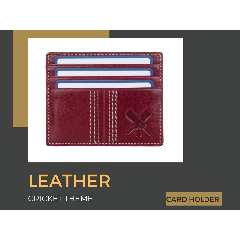 Mala Leather Edgbaston Cricket Ball Soft Leather RFID Card Holder