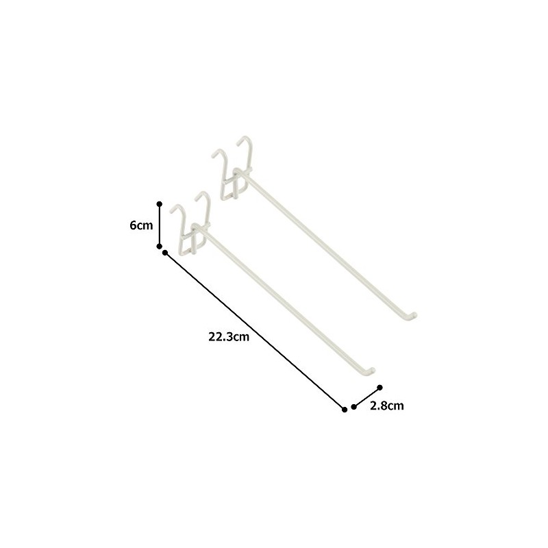 Iris Ohyama MPA-F20 Mesh Panel Hook, 7.9 inches (200 mm),
