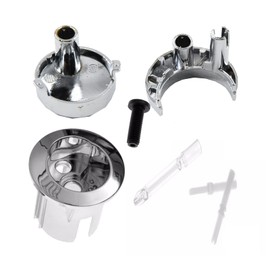 Compatible with Roca AH0001800R Dual Flush Push Button Threaded Push Rods Short Body D2D Chrome