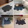 ExeQianming Pet Mat, Claw Shape Feeding Mats for Dogs, Drinking