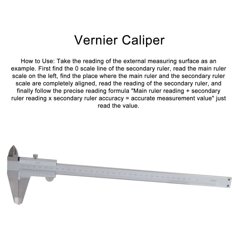 Vernier Caliper Stainless Steel High Accuracy Integral Industrial Measuring Gauge