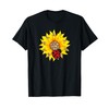 Leopard Sunflower With Ladybug T-Shirt