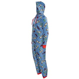 COCO BRANDS National Lampoon's Christmas Vacation Cousin Eddie RV Shitters Full Pajama Jumpsuit (US, Alpha, X-Large, Regular, Regular, Blue)