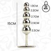 FOPS Beads Stainless Steel 15 cm Balls with 5 Balls