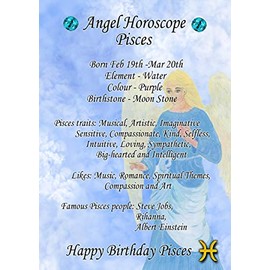 Pisces Horoscope Birthday Card