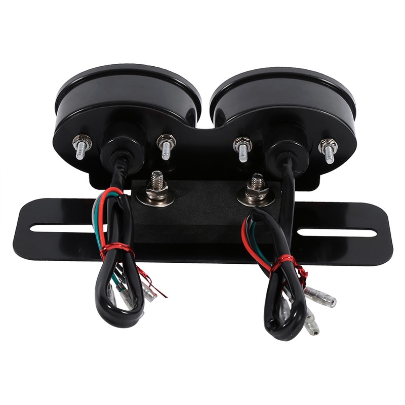 Motorcycle lamp dual Cat Eye Custom License Plate Holder rear