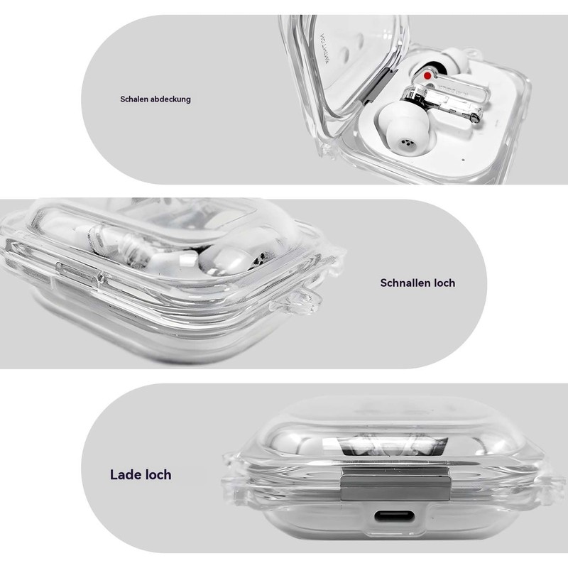 Case Compatible with Nothing Ear (a), TPU Clear Scratch-Resistant and