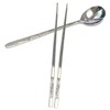 SUPIA Korean Traditional Cutlery Stainless Steel Spoons and Chopsticks Set