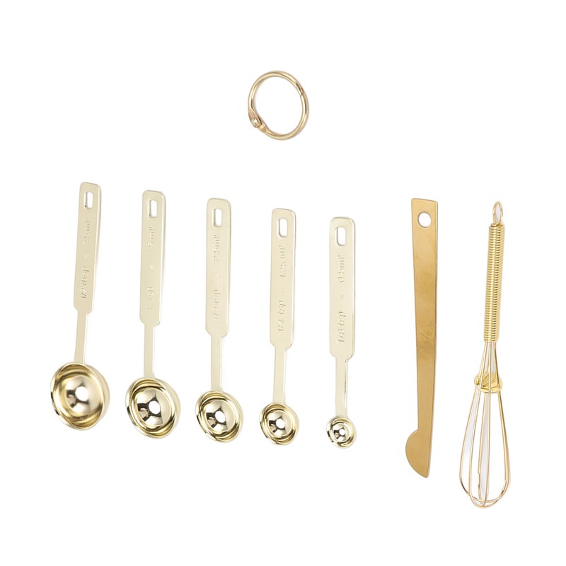 Measuring Spoons 7 in 1 Stainless Steel Stackable Design Multifunction