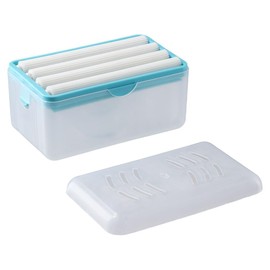 hobbyme Multi-Functional Soap Bubbler Tray Hands-Free Foaming Soap Tray Household Soap Tray Storage Shelf Soap Dish