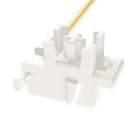 DUROCK Plate Mount Stabilizer V3, Innovative Pre-Clipped Stem for Minimum Wire Wobble 2U 6.25U 7U Keyboard Stabilizers (V3 Cream Gold 100% Kit)