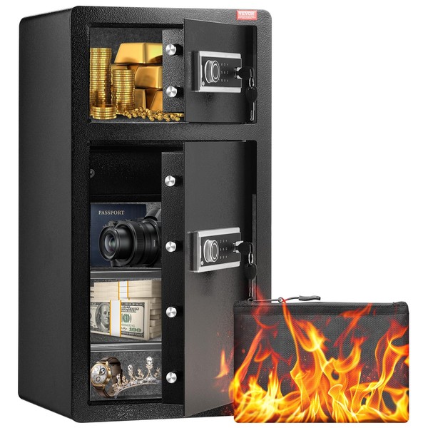 VEVOR Double Doors 5.5 cu.ft Safe Box with Key Lock