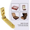 Rddconkit 10 Pcs 90 Degree Hinges Wooden Box Gift Wine