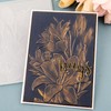 Briartw 3D Embossing Folder for Card Making,Lily Flowers Clear Plastic