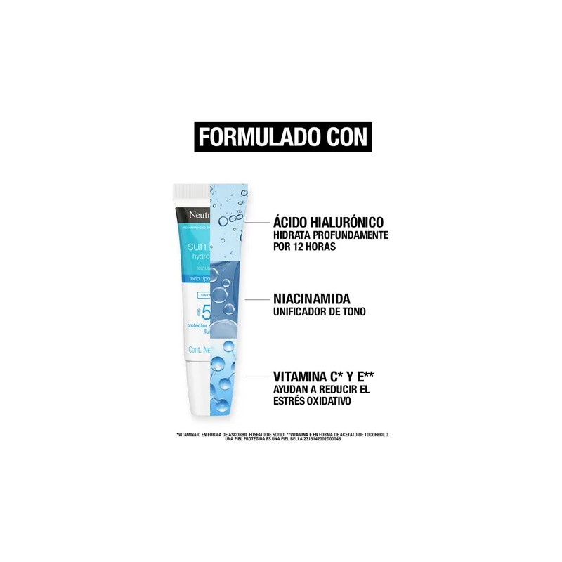 Neutrogena Sun Fresh Hydro Boost Sin Color FPS 50 40ml
