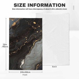 Gakycpen Snaking Metallic Swirls Kitchen Towels Set of 2 Foamy Sprays Natural Luxury Abstract Translucent Hues Dish Towels Absorbent Soft Hand Tea Bar Towels for Farmhouse Home Decor 16"X24"