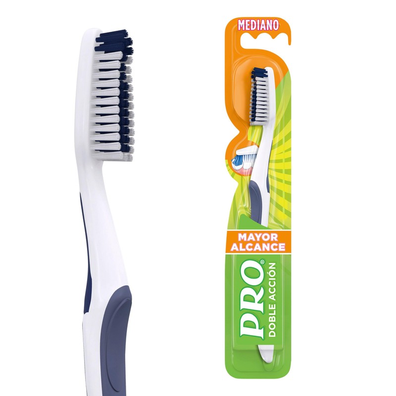 Pro Doble Acción Mayor Alcance* Cepillo Dental, 1 Unidad