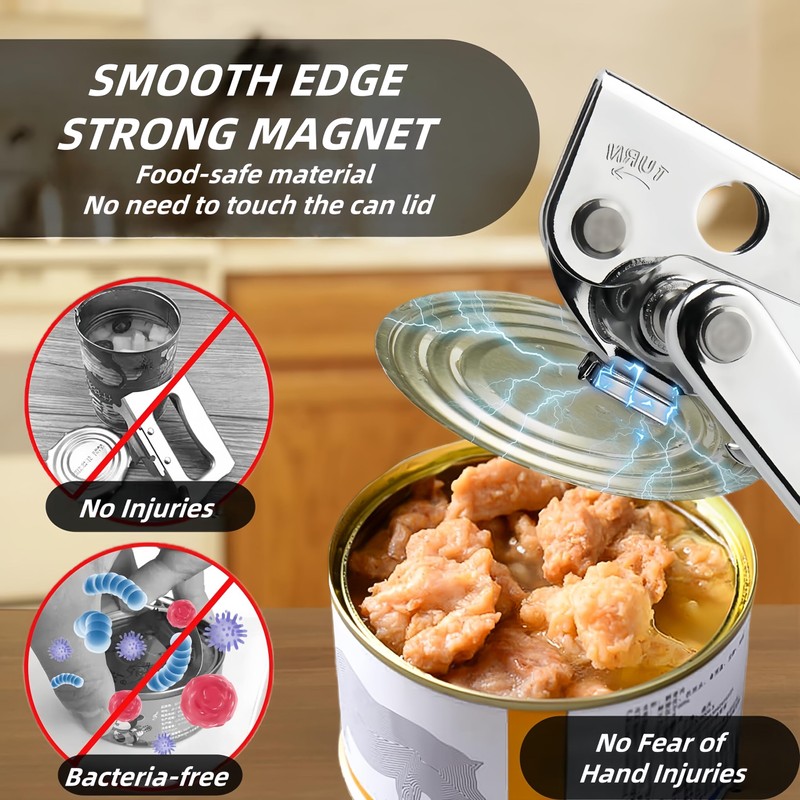 Commercial Can Opener, Hand Crank Can Opener Manual Heavy Duty