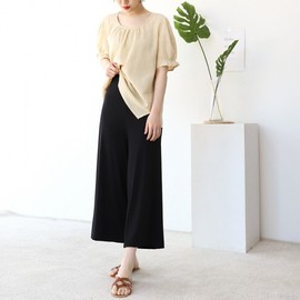 Cool Wide-Fit Plus Size Maternity Pants Pants Navy/L 2ea