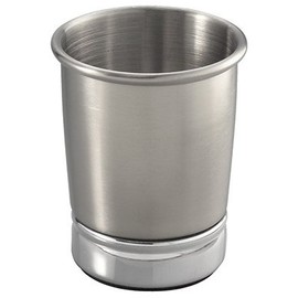 Interdesign 76150 York Bath Tumbler, Polished/Brushed Silver - Quantity 2