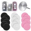 60Pcs Sanding Paper Discs with Metal Nail Drill Bit 25mm,Sanding