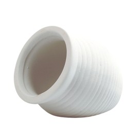 PENCK Aquarium Ceramic Jar Ornaments, Cute Betta Hideout Caves Fish Tank Landscape Decorations for Small Fish Shrimp Breed Swim Play and Hide, White