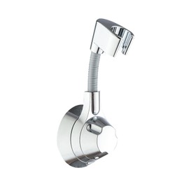 Oiieco 360° Adjustable Hand Shower Holder, No Drilling, Strong Paste Shower Head Holder, Universal Shower Head Holder Made of ABS Plastic, Silver