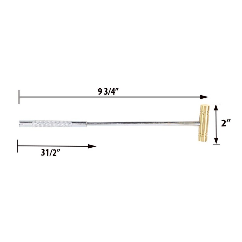 ARTESIA TOOL 9.5" (24.1 cm) Double Ended Brass Mini Mallet