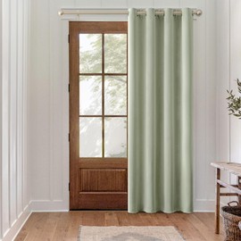 MIULEE Blackout Curtain Sage Green Opaque Curtains with Eyelets 1 Piece H 185 x W 140 cm Door Curtains Blackout Curtain Living Room Bedroom Blackout Curtain