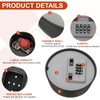 PATIKIL Key Lock Box Wall Mount with Code, 4 Digit