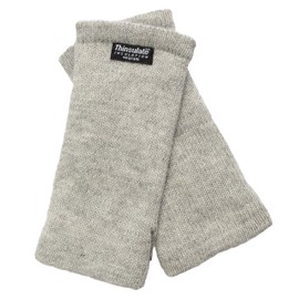 EEM Ladies knit wrist warmers MAYA with Thinsulate thermal Insulation, grey melange
